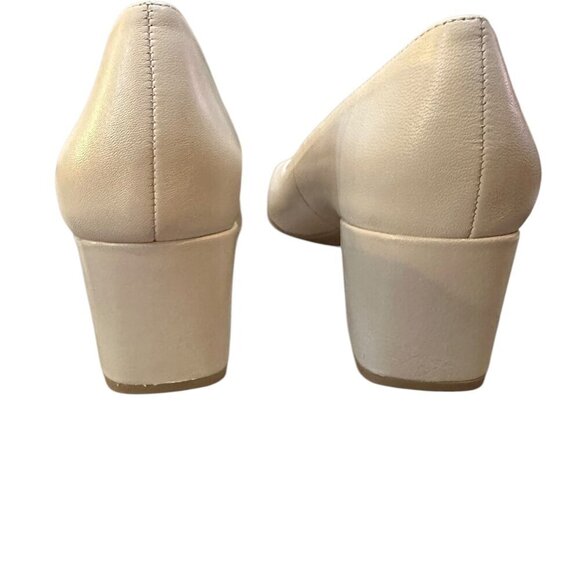 Naturalizer Karina Square Toe Pump - Size 8M - Satin Pearl Leather - Picture 4 of 9